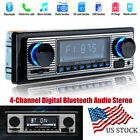 4-Channel Digital Car Bluetooth Audio USB/SD/FM/MP3 Radio Stereo Player US STOCK