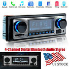 4-Channel Digital Car Bluetooth Audio Usb/Sd/Fm/Mp3 Radio Stereo Player Us Stock