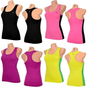 PUMA Women's Tank Top With Sports Bra 2in1 Fitness Shirt Crop Bustier Gym XS, S - Picture 1 of 11