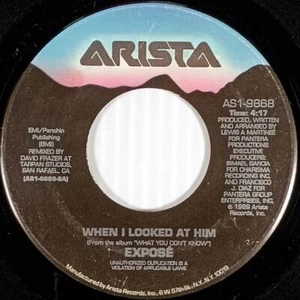 Expose - When I Looked At Him / When I Looked At Him (Suave Mix) [7" 45 Single] - Picture 1 of 1