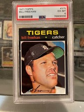 1971 TOPPS #575 BILL FREEHAN DETROIT TIGERS BASEBALL CARD PSA 6 EX/MT