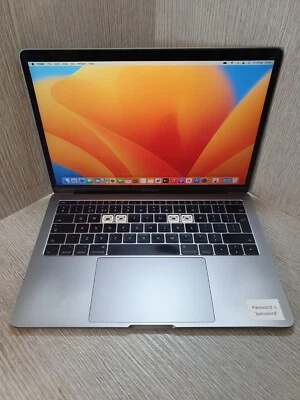 2017 Apple MacBook Pro 13" A1708 i5 8GB 256GB SSD Grey Ventura Grade C EB2604 - Image 1 of 4