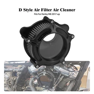 Clear Matte Black Air Filter Cleaner For Harley Touring Road Electra Glide 17-25 - Picture 1 of 17