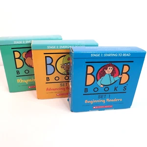 Bob Books Sets Lot of 3 Set 1 & 2 Plus Rhyming Words - Paperbacks - Picture 1 of 19