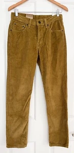¡NUEVO CON ETIQUETAS! Pantalones de pana Levis para hombre marrón algodón $69,50 cordones 27x30 - Imagen 1 de 7