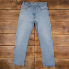 Vintage Levis 505 Jeans 35 X 34 Stonewash Straight Blue Womens Red Tab Denim