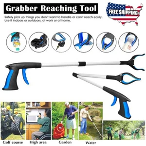 Industrial Grabber Tool Heavy Duty Pick Up Stick Hand Reach Leaf Trash Picker US - Picture 1 of 12