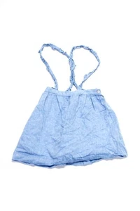 La Coqueta Childrens Girls Square Neck Mini Pinafore Dress Light Blue Size 9 - Picture 1 of 4
