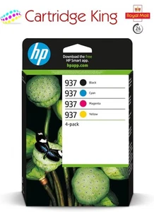 HP 937 4-pak Czarny/Błękitny/Purpurpurowy/Żółty Oryginalny atrament do Officejet 9730 - Zdjęcie 1 z 6