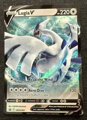 Lugia V SWSH301 SWSH: Sword & Shield Promo Cards Holo AI Graded PSA 9 to 10 - Image 1 of 4