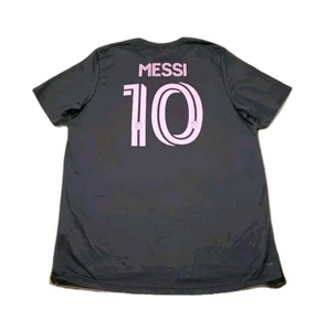 Lionel MESSI #10 Inter Miami MLS Black & Pink Double Sided Adidas Jersey Size XL - Picture 1 of 10