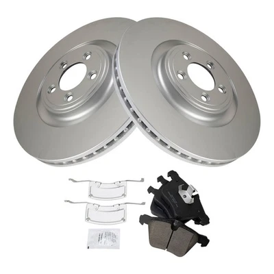 Front Brake Pad & Rotor Kit Ceramic Premium G-Coated Fits Jaguar - Image 1 of 4
