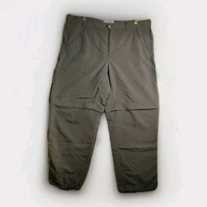 Columbia Titanium Convertible Pants Womens 14 Short 38x28 Green Ankle Ties Hike - Picture 1 of 19