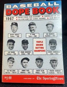 1967 THE SPORTING NEWS BASEBALL DOPE BOOK MANTLE, COBB, GEHRIG, WILLIAMS, FOXX - Picture 1 of 1