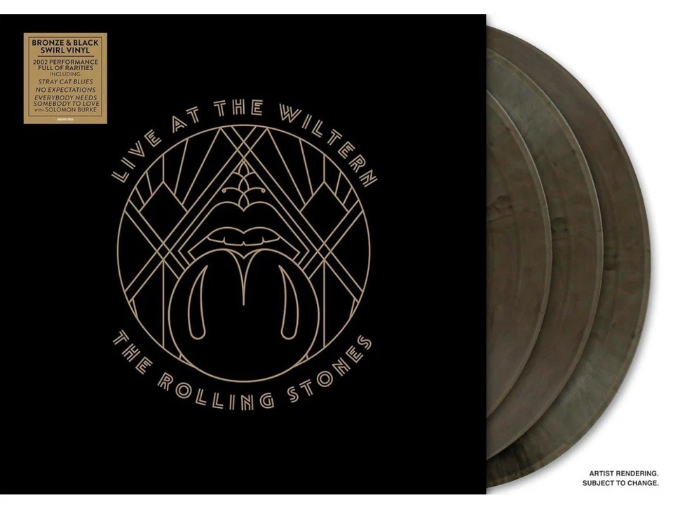 The Rolling Stones~Live At The Wiltern 3xLP, Bronze/Black Swirl Colored Vinyl - Image 1 of 3