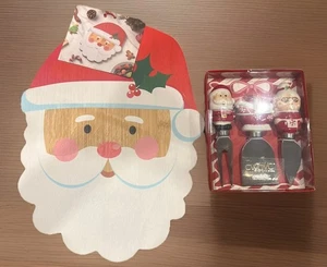 Weihnachtsmann Schneidebrett mit Streuer Set 12”x9” - Bild 1 von 8