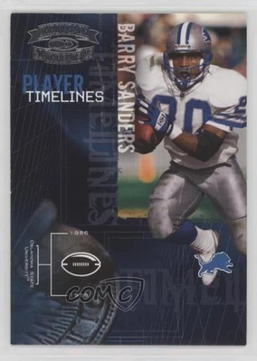 2005 Donruss Throwback Threads Player Timelines Barry Sanders #PT-4 HOF - Imagem 1 de 2