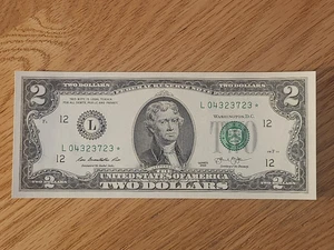 2013 $2 "STAR NOTE" SAN FRANCISCO L04323723* UNC/GEM 3 OF 3 CONS SERIAL NUMBERS - Picture 1 of 5