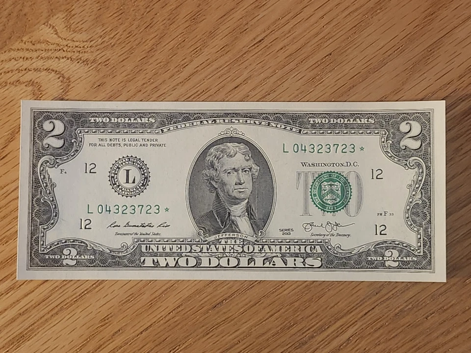 2013 $2 "STAR NOTE" SAN FRANCISCO L04323723* UNC/GEM 3 OF 3 CONS SERIAL NUMBERS - Image 1 of 4