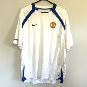 Nike Manchester United 90 Retro Dri-Fit Soccer Jersey White/Blue Men’s XL - Picture 1 of 4