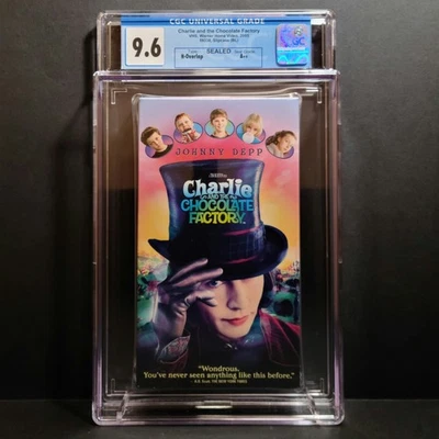 Charlie and the Chocolate Factory VHS (2005) CGC Graded 9.6/A++ Factory Sealed! Foto 1 de 4