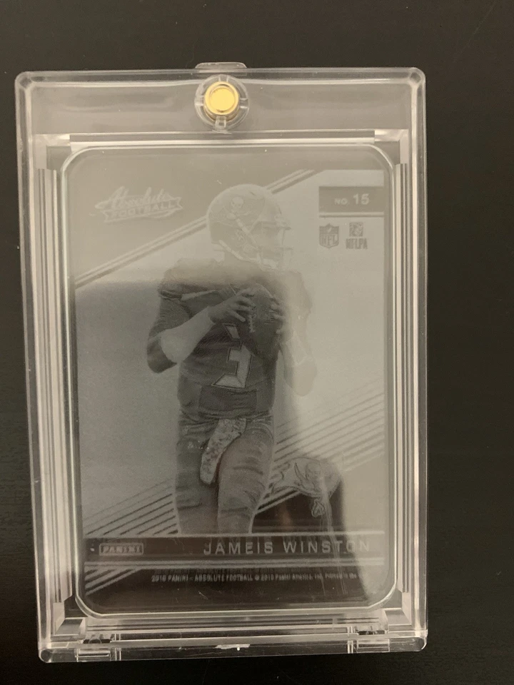 2016 ABSOLUTE GLASS JAMEIS WINSTON SSP SUPER RARE TAMPA BAY BUCS - Image 1 of 1