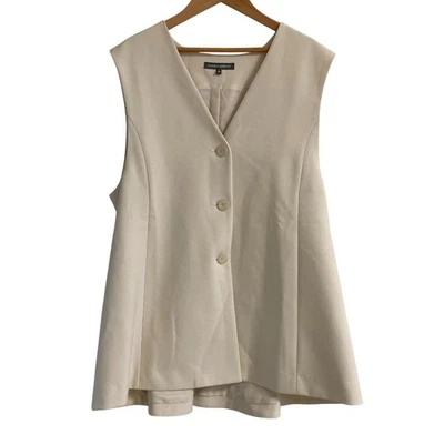 Chaleco Chaleco LAURA ASHLEY Espalda Volantes Talla 38 Marfil Mujer USADO Foto 1 de 4