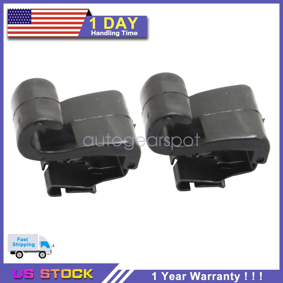 2X Clip de gancho para parasol de 18-22 puertas para Chrysler Pacifica Voyager 2017 5XR76DX9AA Foto 1 de 4