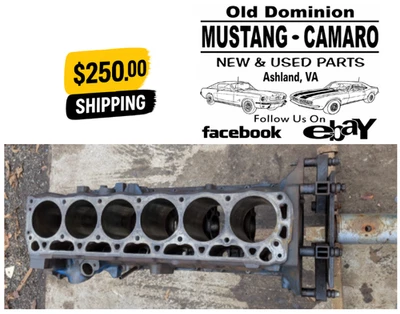 Ford 1966 cilindro bloque corto motor con tapas principales Foto 1 de 4