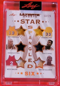 Shaquille O'Neal JERSEY CARD 13/25 Wilt Chamberlain KAREEM JABBAR Olajuwon Ewing - Picture 1 of 3