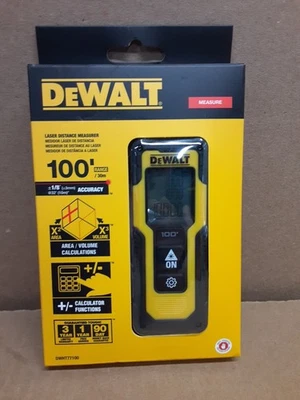 Medidor de distancia láser de alcance DeWalt DWHT77100 100' (NUEVO) Foto 1 de 3