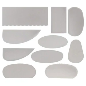 10PCS Pottery Clay Steel Scraper For Polymer Steel Cutter Ceramic Serrated Tools - Picture 1 of 7