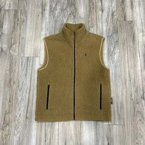 Champion x Todd Snyder Vest Men's Large Tan Fleece Polartec Logo Full Zipper - Picture 1 of 9