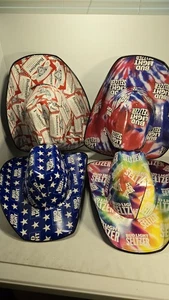 Bud Light Budweiser Karton Cowboy Box Party Hüte X4 USA - Bild 1 von 7