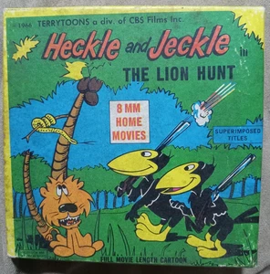 HECKLE und JECKLE DIE LÖWENJAGD (1966) 8mm Filme mit Original Katalog 557 - Bild 1 von 12