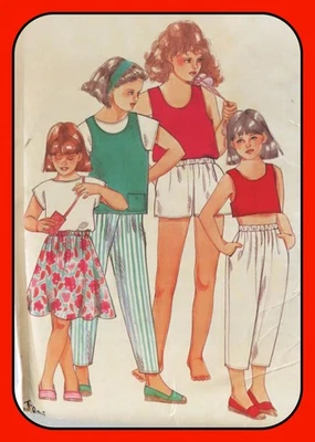 Girls SKIRT Pattern Vest PANTS Top T-Shirt SHORTS New Look 2036 Sizes Ages 9-14 - Image 1 of 3