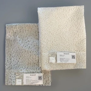 2 campioni tappezzeria velluto taglio Kravet Candice Olson 25"x25" orig 240/yd - Foto 1 di 9