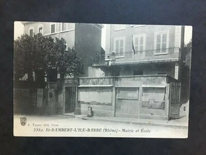 Carte Postale Ancienne LYON L'ILE BARBE - Mairie et Ecole - Picture 1 of 2