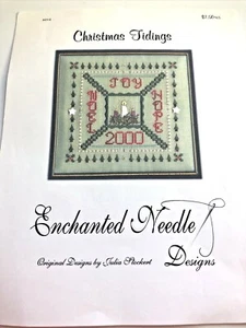 CHRISTMAS TIDINGS Enchanted Needle Designs Sampler Cross Stitch Pattern - Picture 1 of 4