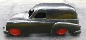 c2 VINTAGE IRWIN TOY BLACK PANEL TRUCK PLASTIC TOY - Picture 1 of 6