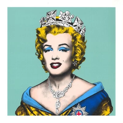NEW Queen Marilyn Munroe Graffiti Art Poster Print Wall Art Canvas FREE SHIPPING - Image 1 of 4