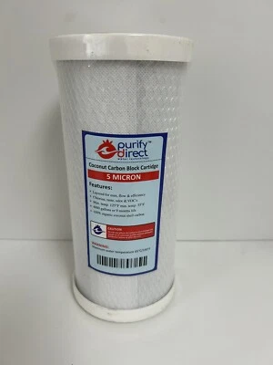 1 Big Blue Carbon Block Replacement Water Filter 4.5" x 10" Whole House - Image 1 of 2