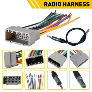 Wire Harness & Antenna Kit Adapter Radio Fits Chrysler Dodge Jeep - Picture 1 of 10