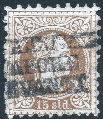 1867 AUSTRIA🔥S#5a  / STEAMSHIP seal "È ARRIVATO IL VAPORE LEVANTE"🔥 - Image 1 of 2