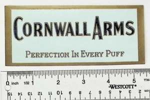 Cigar Label Cornwall Arms Perfection In Every Puff - Picture 1 of 2