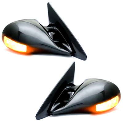 New LED Euro Mirror Set For 1996-2000 Honda Civic Coupe H/B HO1320122 HO1321122 - Image 1 of 2