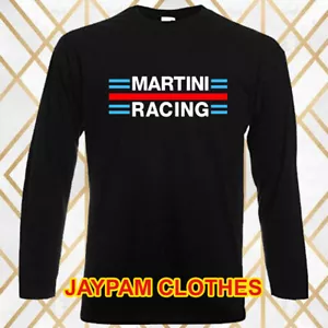 Martini Racing Men's Long Sleeve Black T-Shirt Size S - 2XL - Picture 1 of 1