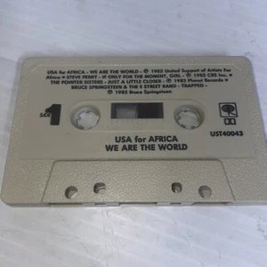U.S.A. FOR AFRICA "WE ARE THE WORLD" 1985 MUSIC Cassette Tape - Picture 1 of 2
