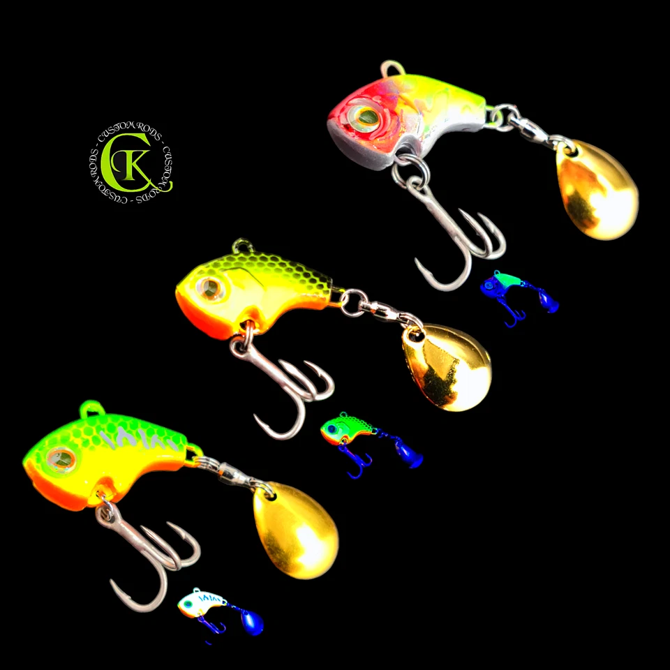3x 15g Jig Bait UV Jig Spinner Chatterbait Runner Blade Wobbler Runner Barsch - Bild 1 von 1