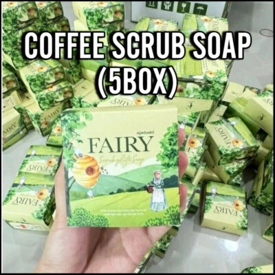 5x Full Body Scrub Coffee Fairy Gluta Soap Brightening Gentle Refreshing Skin - Image 1 of 4